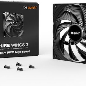 Be Quiet Pure Wings 3 Case Fan 140mm με Σύνδεση 4-Pin PWM