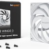 Be Quiet Pure Wings 3 Case Fan 140mm με Σύνδεση 4-Pin PWM Λευκό