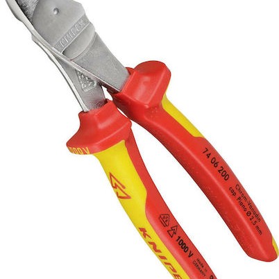 Knipex Πλαγιοκόφτης Πλάγιος Ηλεκτρολόγου Μήκους 200mm