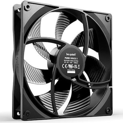 Be Quiet Pure Wings 3 Case Fan 140mm με Σύνδεση 4-Pin PWM