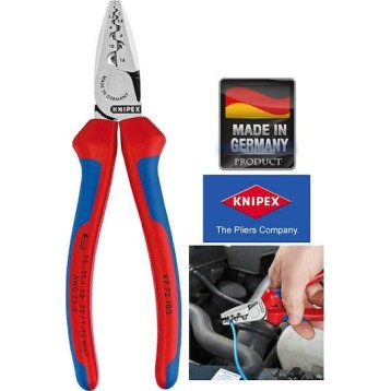 Knipex Πρέσα Ακροδεκτών με Μόνωση (Μήκος 180mm)