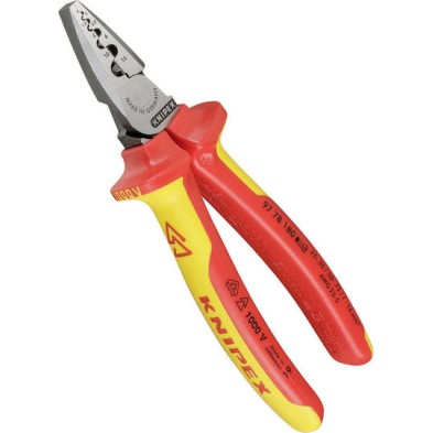 Knipex Πρέσα Ακροδεκτών με Μόνωση (Μήκος 180mm)
