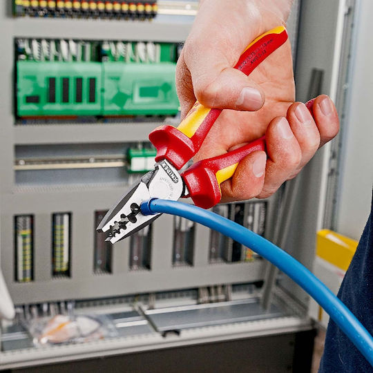 Knipex Πρέσα Ακροδεκτών με Μόνωση (Μήκος 180mm)