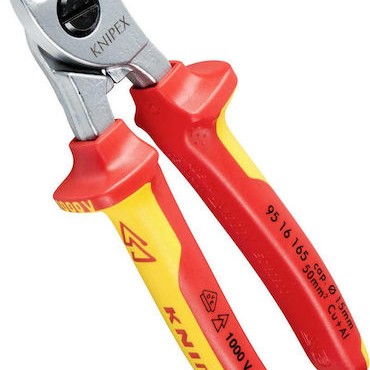Knipex Κόφτης Καλωδίων Πλάγιος Ηλεκτρολόγου Μήκους 165mm