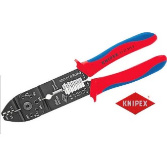 Knipex Πρέσα Ακροδεκτών Διατομής 0.5-2.5mm² με Απογυμνωτή (Μήκος 230mm)