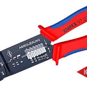 Knipex Πρέσα Ακροδεκτών Διατομής 0.5-6mm² με Απογυμνωτή (Μήκος 240mm)
