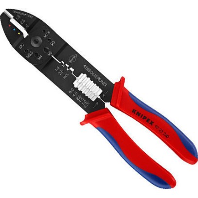 Knipex Πρέσα Ακροδεκτών Διατομής 0.5-6mm² με Απογυμνωτή (Μήκος 240mm)