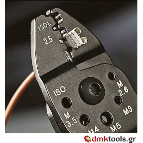 Knipex Πρέσα Ακροδεκτών Διατομής 0.5-6mm² με Απογυμνωτή (Μήκος 240mm)