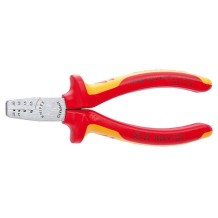 Knipex Πρέσα Ακροδεκτών Διατομής 0.25-2.5mm² με Μόνωση (Μήκος 145mm)