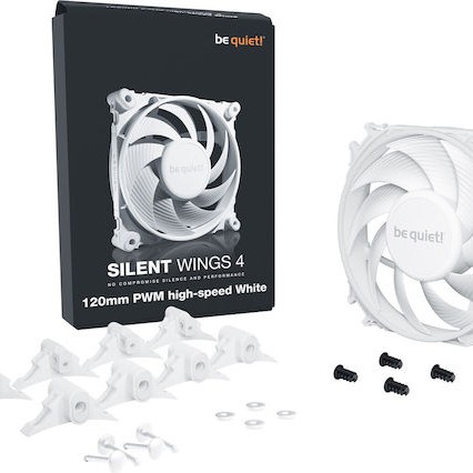 Be Quiet Silent Wings 4 Case Fan 120mm με Σύνδεση 4-Pin PWM Λευκό