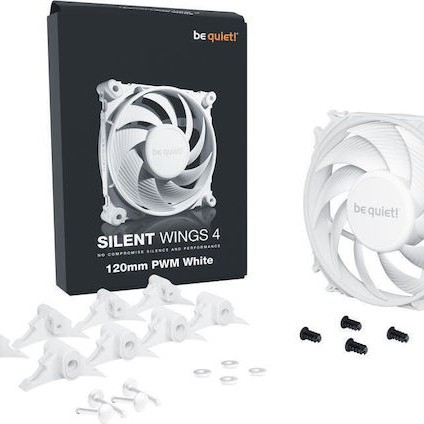 Be Quiet Silent Wings 4 Case Fan 120mm με Σύνδεση 4-Pin PWM Λευκό