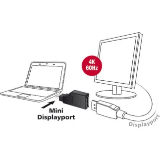 DeLock Μετατροπέας HDMI male σε HDMI female 1τμχ 65663