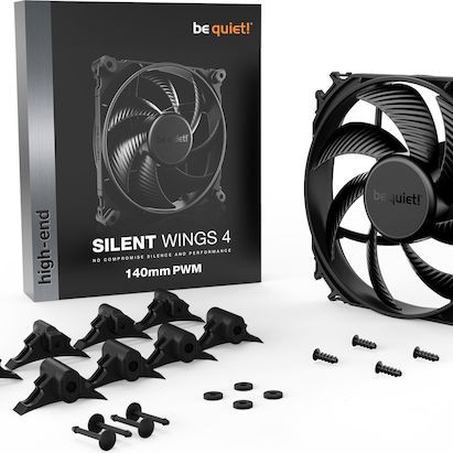 Be Quiet Silent Wings 4 Case Fan 140mm με Σύνδεση 3-Pin / 4-Pin PWM