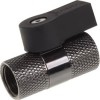 Alphacool 2-way Ball Valve G1/4 - Black Nickel