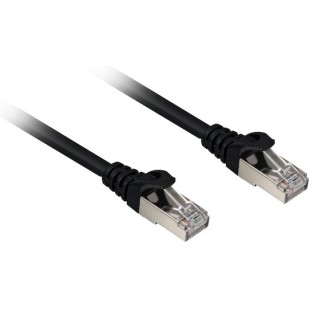Sharkoon S/FTP Cat.6a Καλώδιο Δικτύου Ethernet 10m Μαύρο 1τμχ