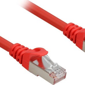 Sharkoon S/FTP Cat.6a Καλώδιο Δικτύου Ethernet 10m Κόκκινο