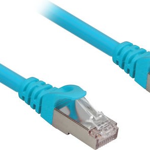 Sharkoon S/FTP Cat.6a Καλώδιο Δικτύου Ethernet 0.5m Μπλε 1τμχ