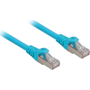 Sharkoon S/FTP Cat.6a Καλώδιο Δικτύου Ethernet 10m Μπλε