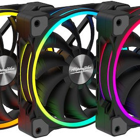 Alpenfoehn Wing Boost 3 ARGB Case Fan 120mm με Σύνδεση 4-Pin Molex 3τμχ