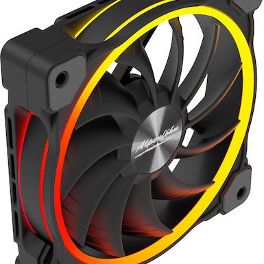 Alpenfoehn Wing Boost 3 ARGB Case Fan 140mm με Σύνδεση 4-Pin PWM / 3-Pin 3τμχ