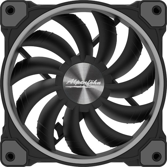 Alpenfoehn Wing Boost 3 ARGB Case Fan 140mm με Σύνδεση 4-Pin PWM / 3-Pin 3τμχ