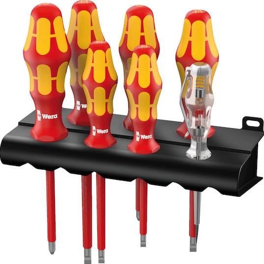 Wera Σετ 7 Κατσαβίδια Ηλεκτρολόγου VDE 1000V με 7 Εναλλασσόμενες Μύτες
