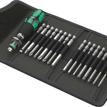 Wera Κατσαβίδι Καστάνιας με 17 Μαγνητικές Εναλλασσόμενες Μύτες Kraftform Kompakt 60