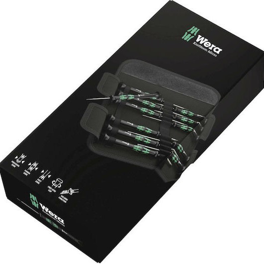Wera Σετ 12 Κατσαβίδια Ηλεκτρολόγου Ακριβείας με 12 Εναλλασσόμενες Μύτες