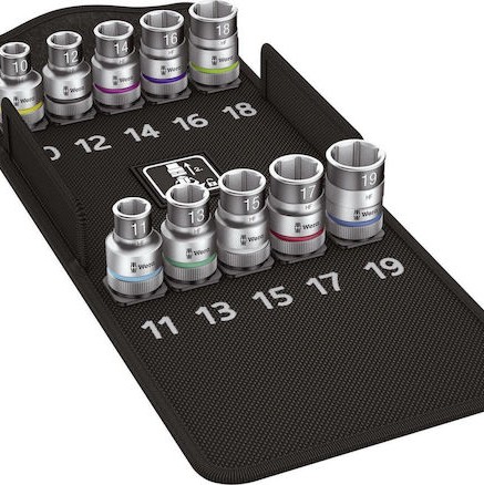 Wera Καρυδάκια Εξάγωνα με Καρέ Υποδοχής 1/2