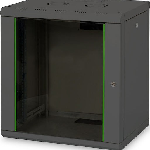 Digitus Unique Επιτοίχια Καμπίνα Rack 12U 60x45x45cm Μαύρο 12-U-SW