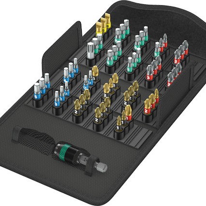 Wera Σετ 61 Μύτες Κατσαβιδιού Σετ Βιδώματος Bitorsion 1