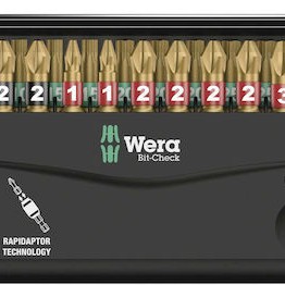 Wera Σετ 30 Μύτες Κατσαβιδιού Torx / Ίσιο / Σταυρός Σετ Μύτες Βιδώματος Diamond 1