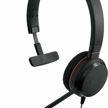 Jabra Evolve 20 MS Mono On Ear Multimedia Ακουστικά με μικροφωνο και σύνδεση USB-A