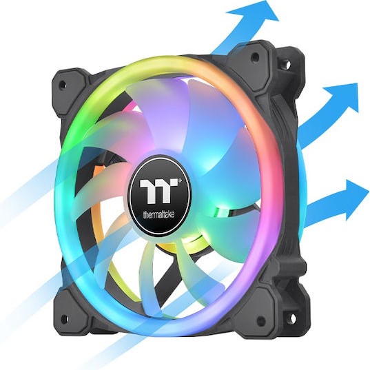Thermaltake Swafan Case Fan 120mm με RGB Φωτισμό και Σύνδεση 9-Pin 3τμχ