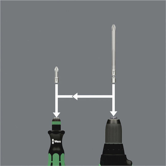 Wera Κατσαβίδι με 10 Μαγνητικές Εναλλασσόμενες Μύτες Compact 10