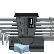 Wera Σετ 9 Κλειδιά Allen σε Σχήμα L 3950/9 Hex-Plus Stainless