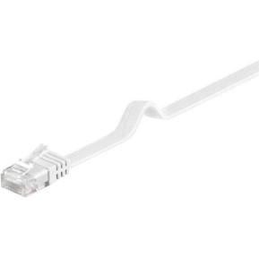 Goobay Flat U/UTP Cat.5e Καλώδιο Δικτύου Ethernet 0.50m Λευκό 1τμχ