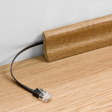 Goobay Flat U/UTP Cat.5e Καλώδιο Δικτύου Ethernet 5m Λευκό 1τμχ