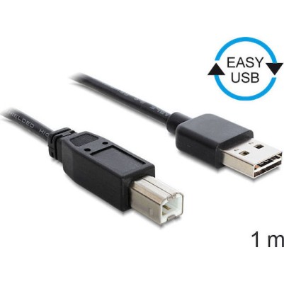 DeLock USB 2.0 Cable USB-A male - USB-B male 1m (83358)