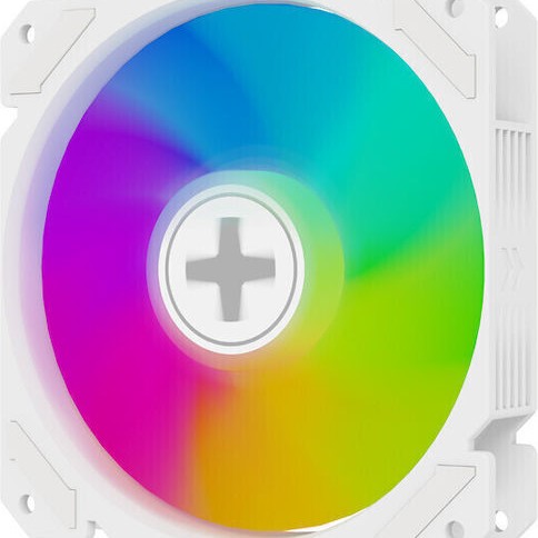 Xilence XF066 Case Fan 120mm με ARGB Φωτισμό και Σύνδεση 4-Pin PWM Λευκό