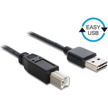 DeLock USB 2.0 Cable USB-A male - USB-B male 2m (83359)