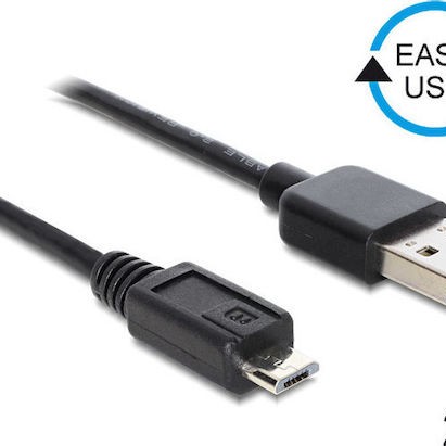 DeLock Easy USB 2.0 Cable USB-A male - micro USB-B male 2m (83367)