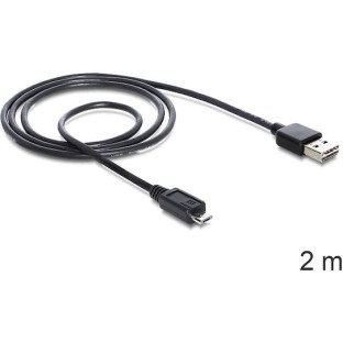 DeLock Easy USB 2.0 Cable USB-A male - micro USB-B male 2m (83367)