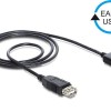 DeLock Easy USB 2.0 Cable USB-A male - USB-A female 1m (83370)
