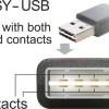 DeLock Easy USB 2.0 Cable USB-A male - USB-A female 2m (83371)