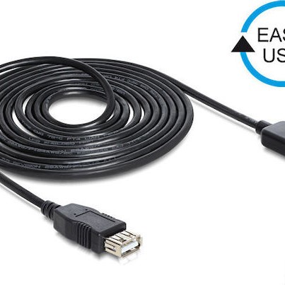 DeLock Easy USB 2.0 Cable USB-A male - USB-A female 5m (83373)