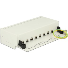 DeLock Patch Panel 8 P Cat.6A Λευκό