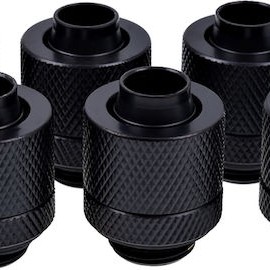 Alphacool Icicle 13 / 10mm Screw G1 / 4 Deep Black Sixpack