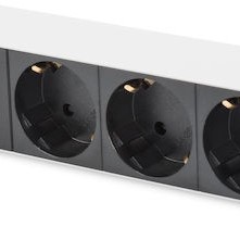 Digitus Πολύπριζο Rack με 3 Safety Outlets Μαύρο