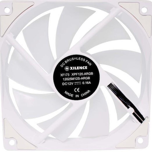 Xilence XF064 ARGB Case Fan 120mm με Σύνδεση 4-Pin PWM / 3-Pin Λευκό